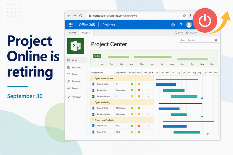 Project Online retires on September 30, 2026