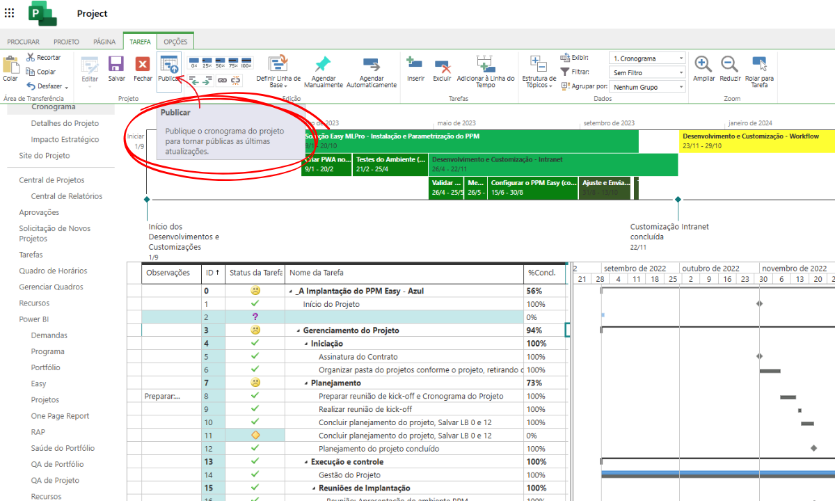 To publish click on the button as shown in the image.