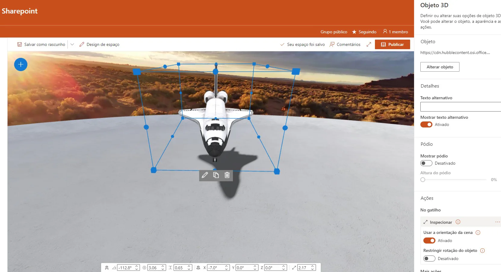 Viewing SharePoint Spaces