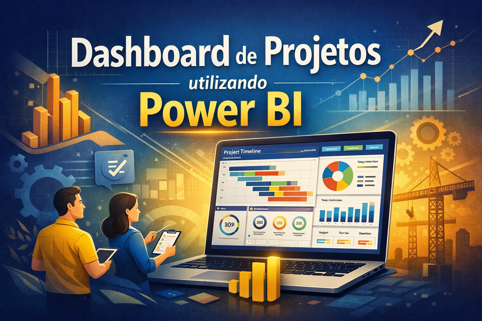 Image illustrating Project Dashboard using Power BI