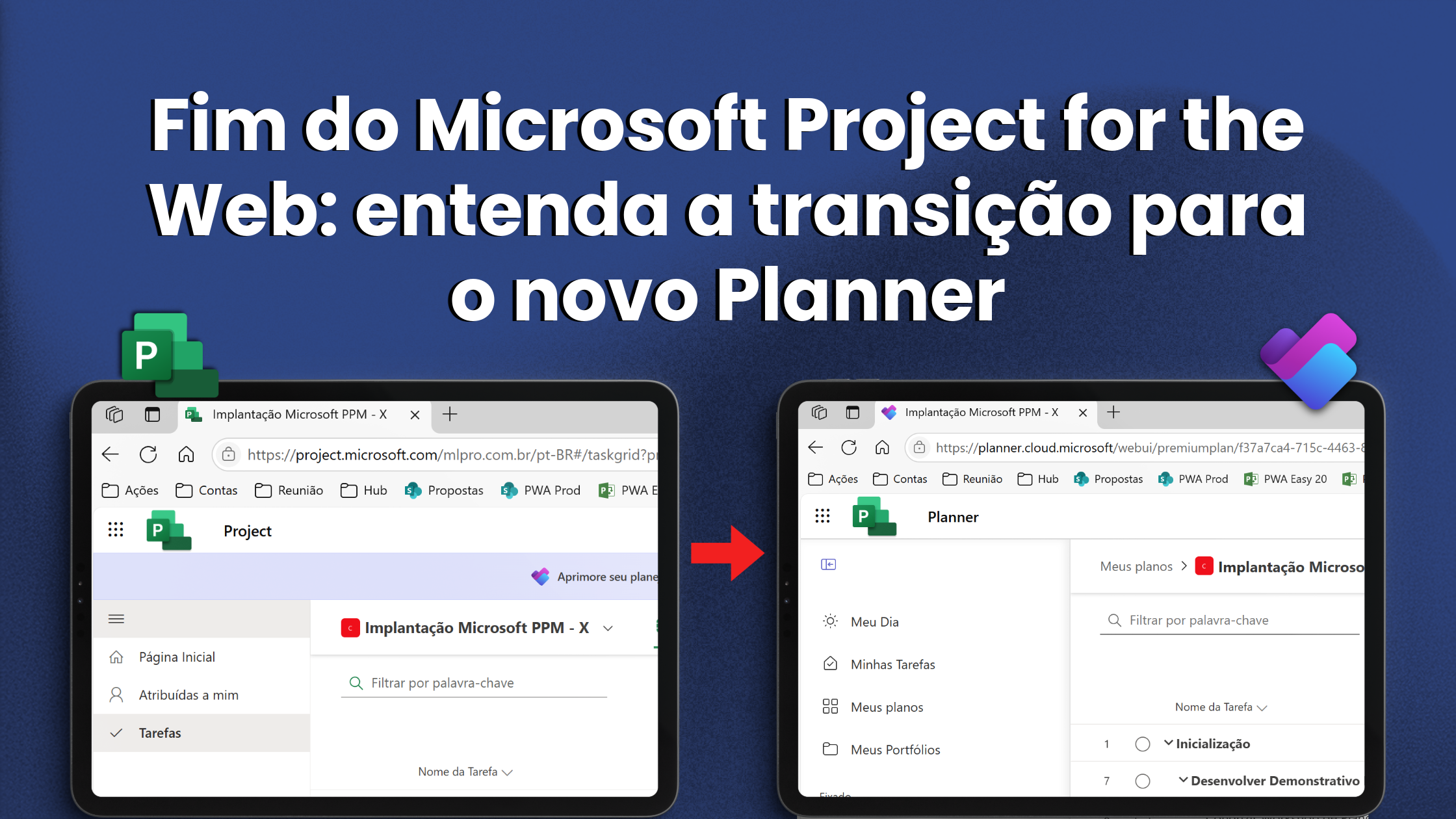 Image illustrating End of Microsoft Project for the Web: what changes with the new Planner