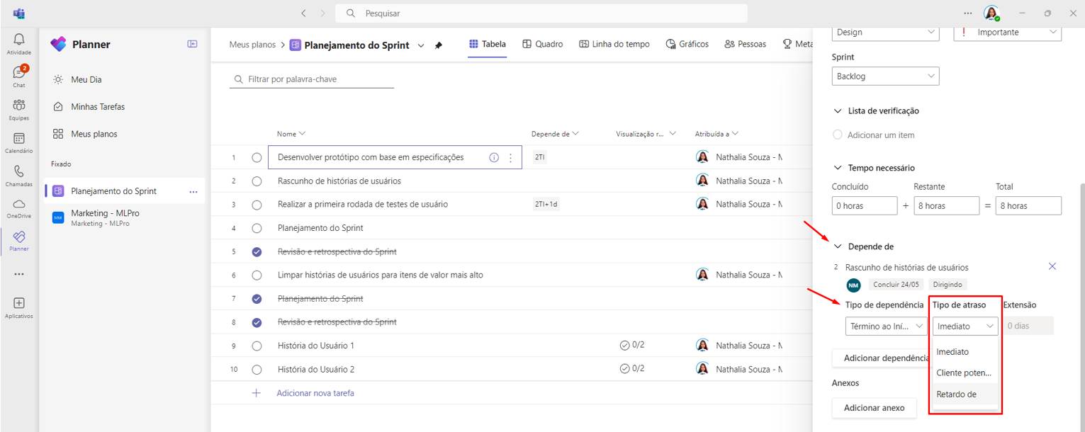 Latency in Task Dependencies in Microsoft Planner