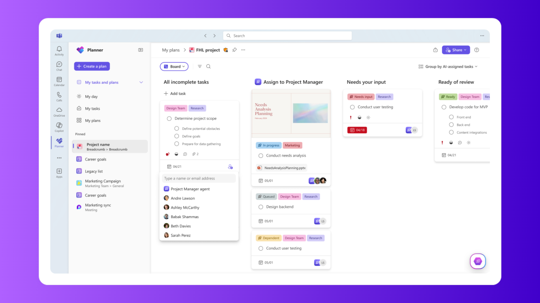 Planner's vision unified.