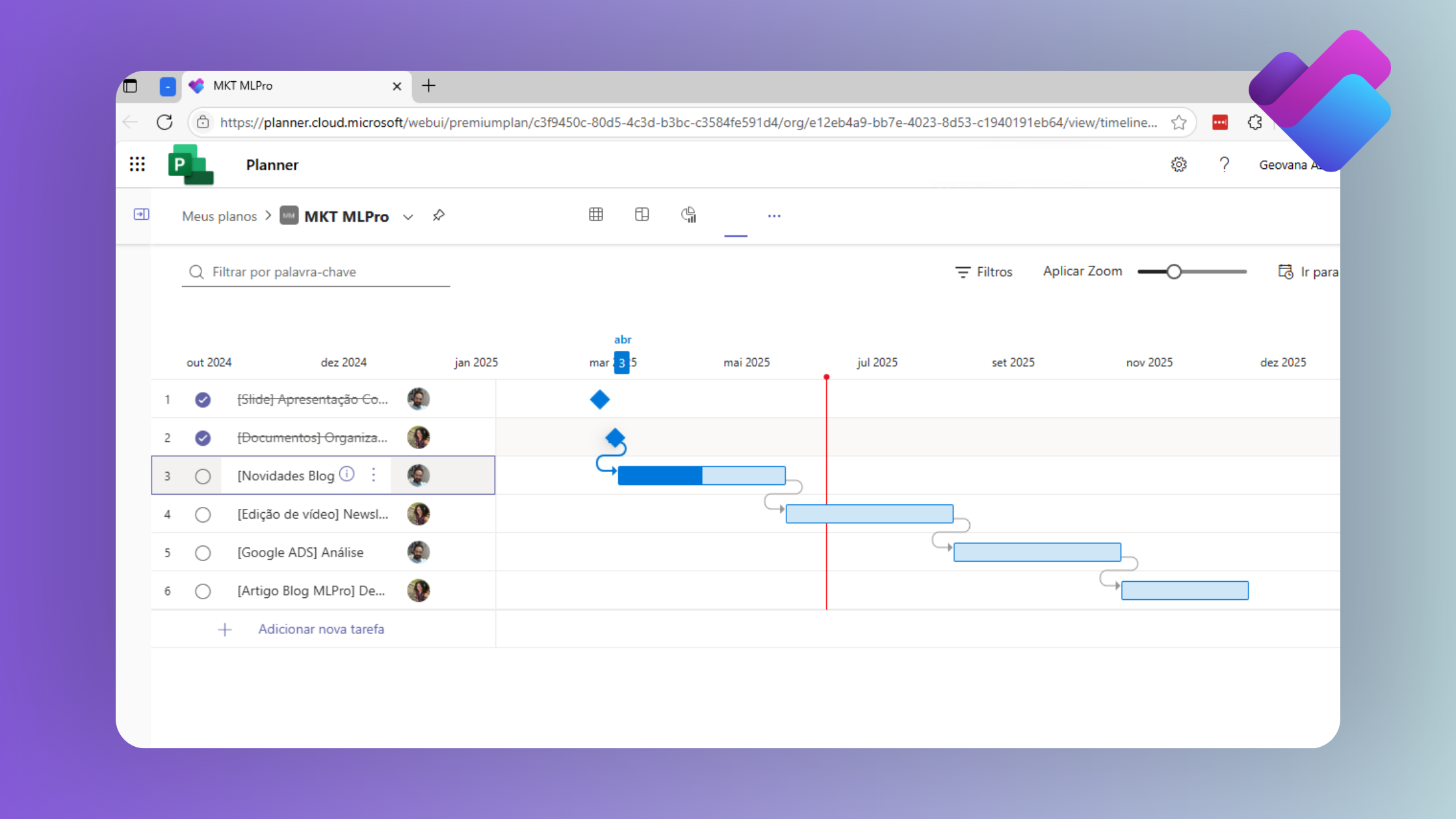 Timer on Planner Premium
