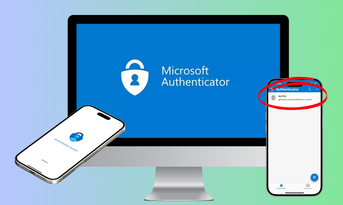 Example of MFA login in Microsoft Authenticator