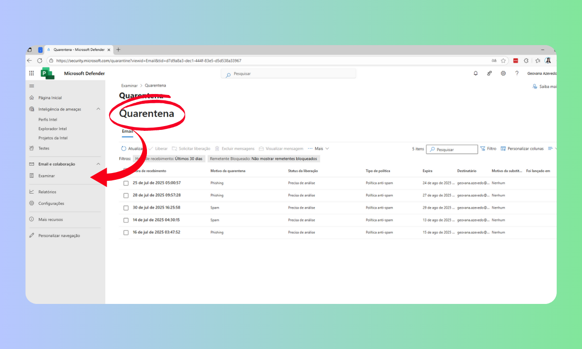 Monitoring in Microsoft Defender